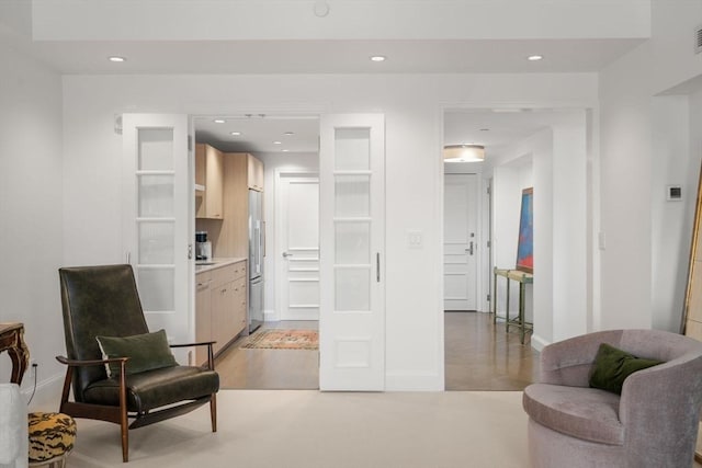 2 Commonwealth Ave Unit 15D, Boston, MA 02116 - sitting room featuring baseboards, recessed lighting, and light wood finished floors