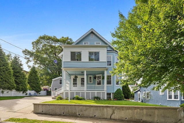 37 Fountain Rd Unit 1, Arlington, MA 02476 - view of front of property with a porch and concrete driveway