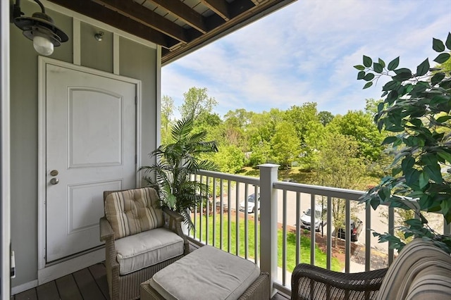 view of balcony