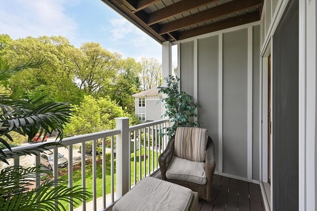 view of balcony