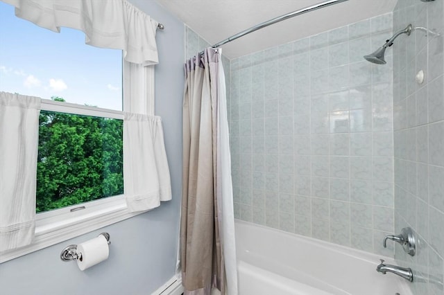92 Gregory St, Waltham, MA 02451 - bathroom featuring shower / bath combination with curtain