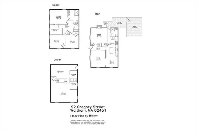 92 Gregory St, Waltham, MA 02451 - view of room layout
