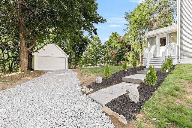 61 E Main, Merrimac, MA 01860 - view of yard with an outdoor structure and a garage
