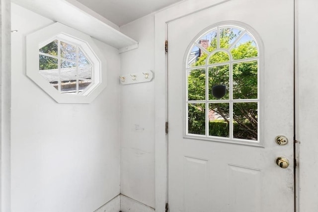 entryway featuring healthy amount of natural light