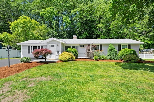 70 Donna Rd, Framingham, MA 01701 - single story home featuring a chimney