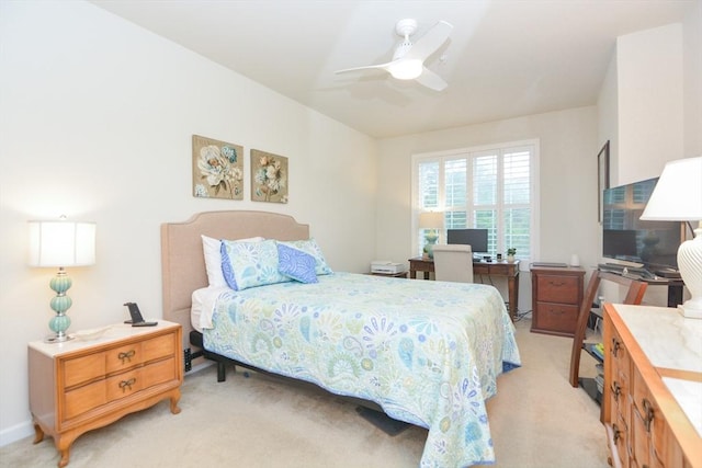 62 Abigail Way Unit 2003, Reading, MA 01867 - bedroom with light carpet, an office area, and ceiling fan