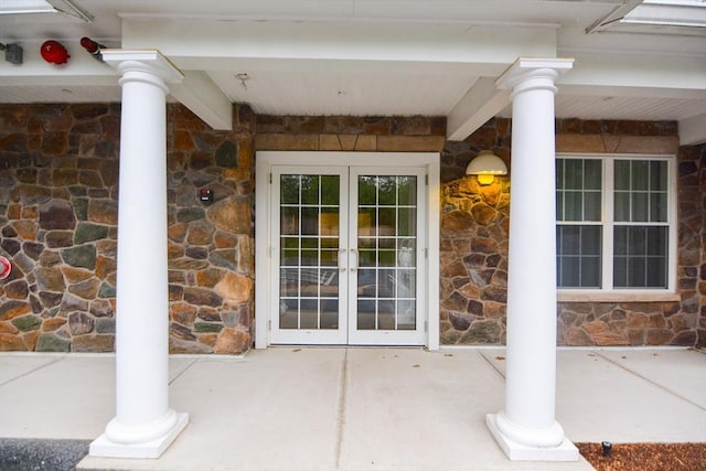 62 Abigail Way Unit 2003, Reading, MA 01867 - entrance to property featuring stone siding and french doors