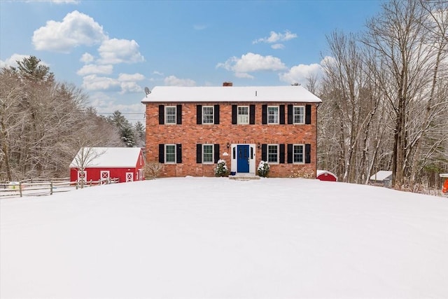 view of colonial inspired home