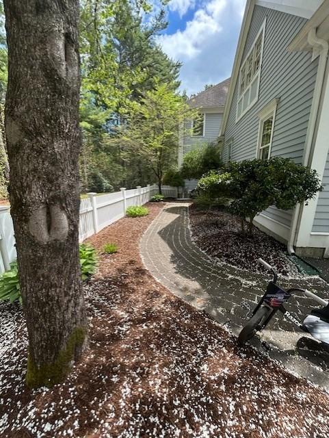 497 Long Pond Rd, Plymouth, MA 02360 - view of yard with fence
