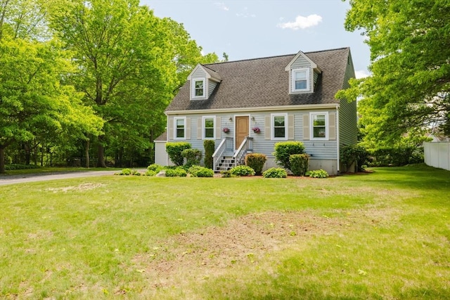6 Gentry Ln, Taunton, MA 02780 - cape cod home featuring a front lawn