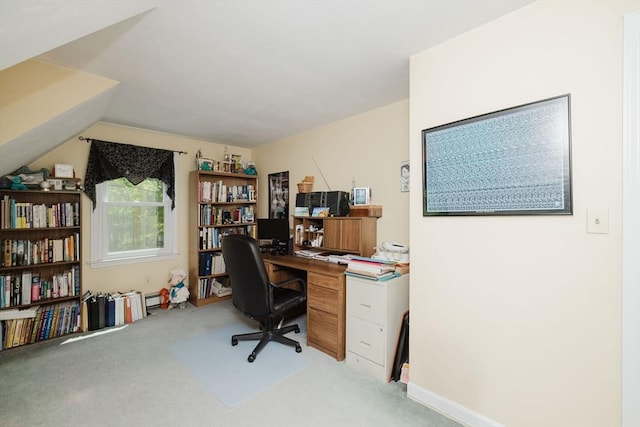 6 Gentry Ln, Taunton, MA 02780 - office area featuring light colored carpet and a baseboard radiator