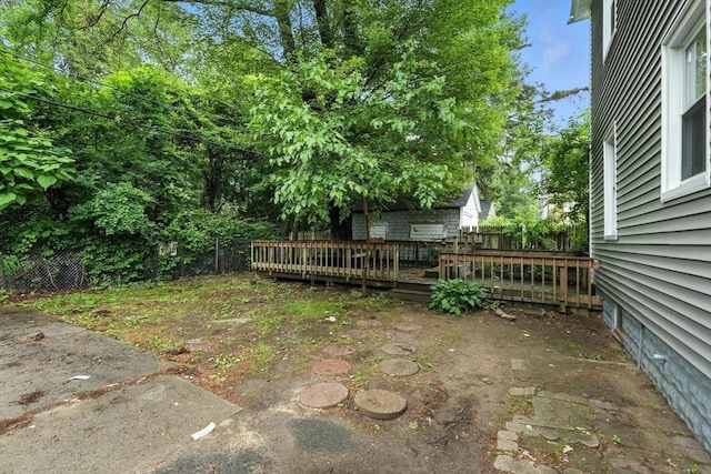 31-33 Dorset St, Springfield, MA 01108 - fenced backyard featuring a deck