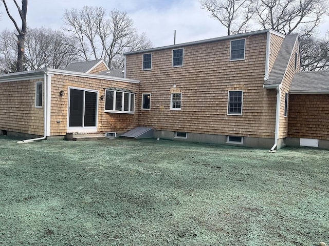 23 Town Hall Ave, Yarmouth, MA 02664 - rear view of property with a shingled roof