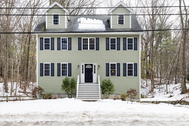 view of colonial-style house