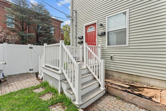 12 School St Unit 3, Salem, MA 01970 - view of exterior entry with fence and a gate