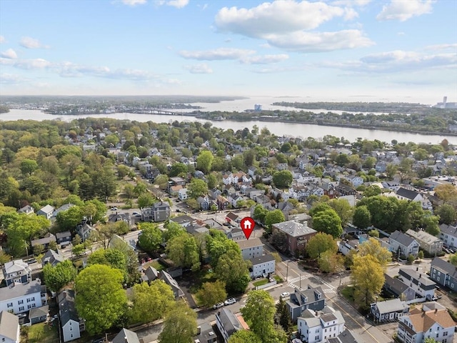 12 School St Unit 3, Salem, MA 01970 - aerial perspective of suburban area with a nearby body of water