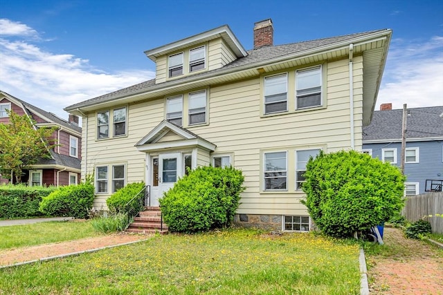 127-129 Blue Hills Pkwy, Milton, MA 02186 - traditional style home featuring a chimney