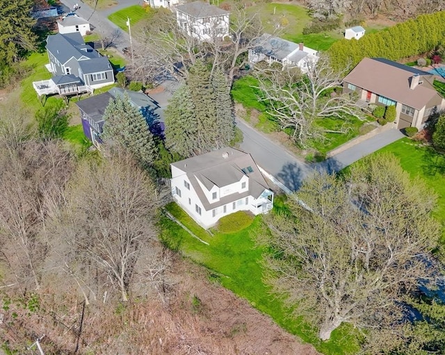 drone / aerial view featuring a residential view