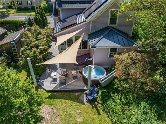 203 State St, Northampton, MA 01060 - back of house with a deck and a yard