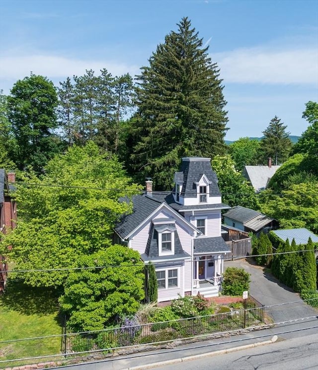 203 State St, Northampton, MA 01060 - aerial view of property and surrounding area