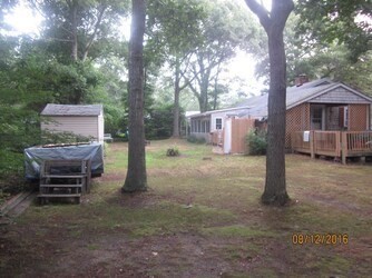 view of yard featuring a deck