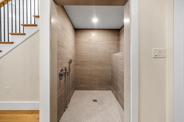 34 Otis Hill Rd, Hingham, MA 02043 - full bathroom with tiled shower and recessed lighting