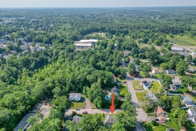 2 Dalton Ter, Holbrook, MA 02343 - aerial view of property's location featuring a heavily wooded area