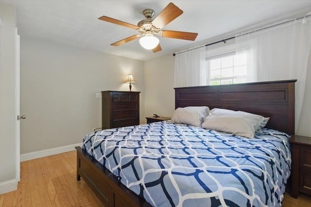 15 Temi Rd, Beverly, MA 01915 - bedroom with light wood-style floors, baseboards, and a ceiling fan