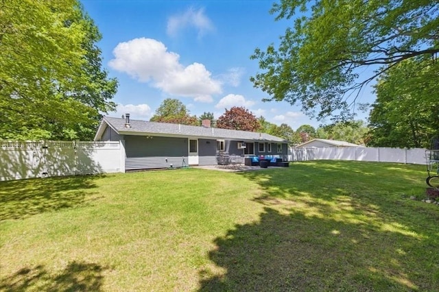 15 Temi Rd, Beverly, MA 01915 - back of property with a patio area and a chimney