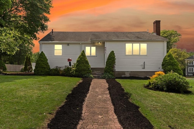 651 S Main St, Randolph, MA 02368 - view of front of property featuring a chimney
