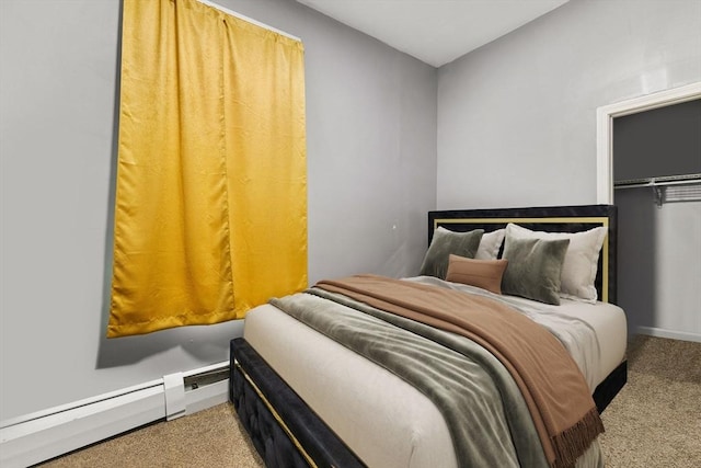 52 Adams St, Taunton, MA 02780 - carpeted bedroom with a baseboard radiator