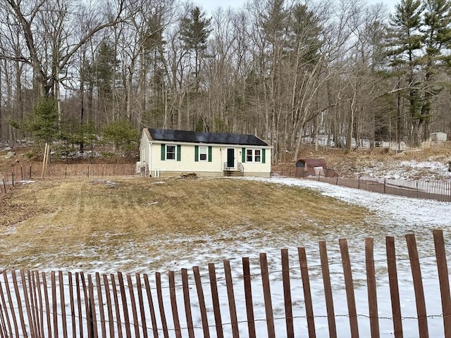 view of front of home