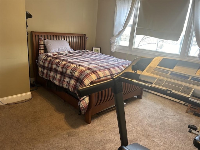 bedroom with carpet flooring