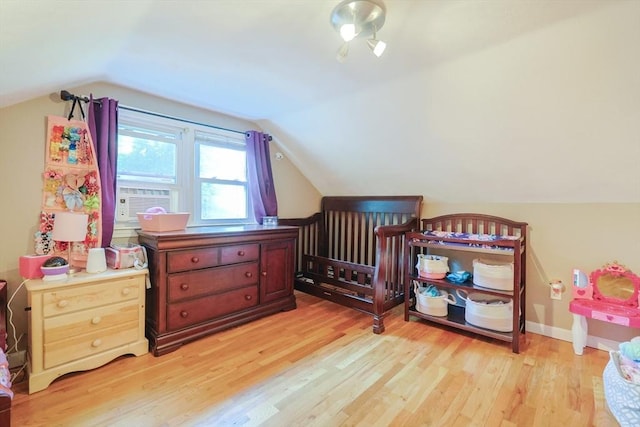 161 N Worcester St, Norton, MA 02766 - bedroom with light wood-type flooring and lofted ceiling