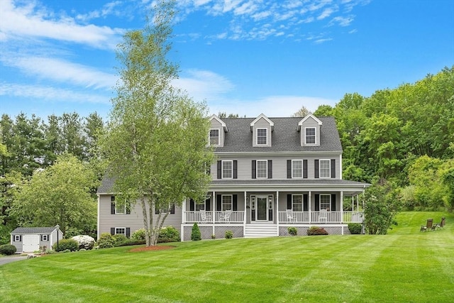 86 S Cross Rd, Haverhill, MA 01835 - colonial-style house featuring a porch and a front lawn