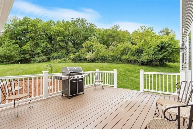 86 S Cross Rd, Haverhill, MA 01835 - wooden terrace with a yard and a grill