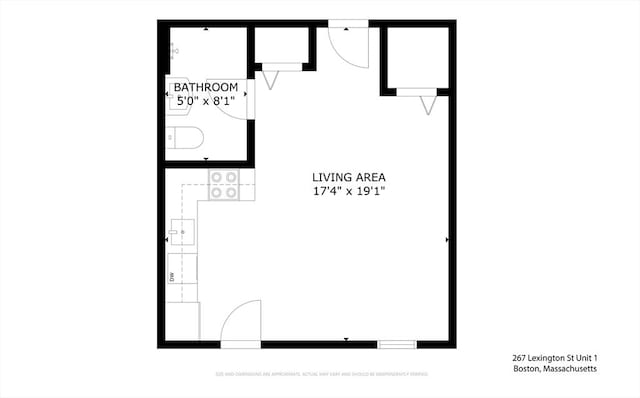 267 Lexington St Unit 1, Boston, MA 02128 - view of property floor plan