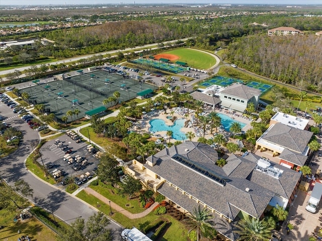 birds eye view of property