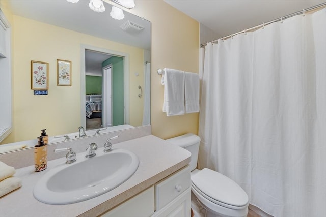 20 Crestview Cir, Barnstable, MA 02632 - full bath with toilet, vanity, and a shower with curtain