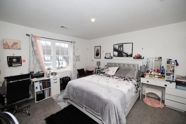 bedroom with carpet floors