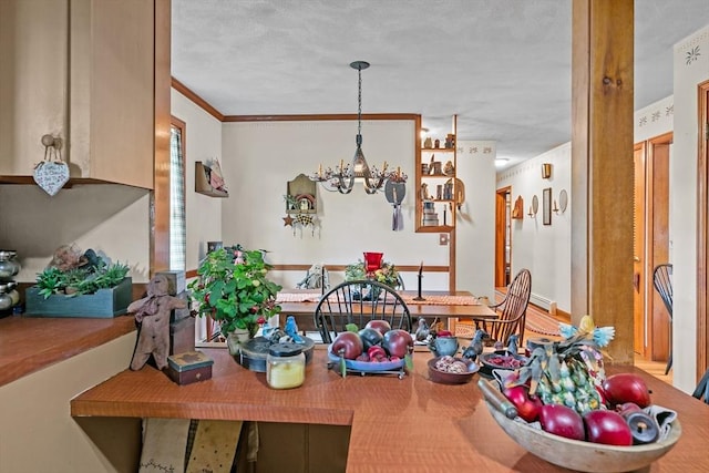 1 Pine Ln, Warren, RI 02885 - dining area featuring a chandelier and ornamental molding