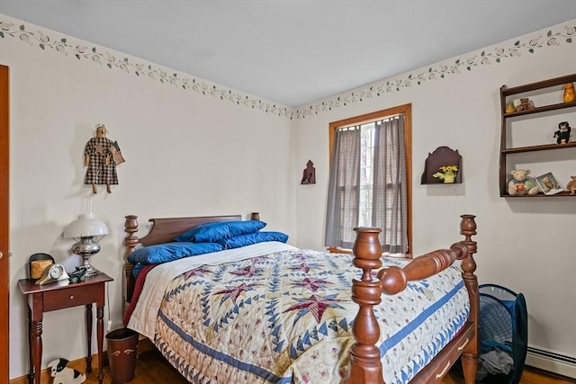 1 Pine Ln, Warren, RI 02885 - bedroom featuring wood finished floors and baseboard heating