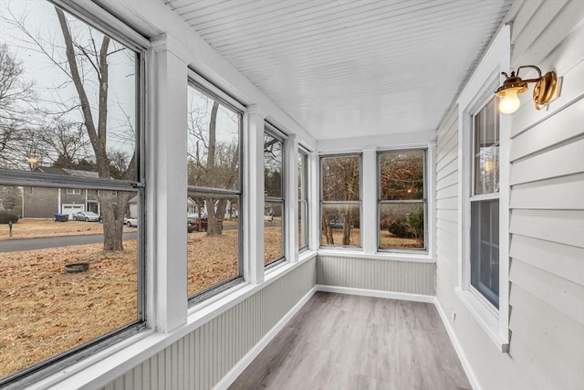 view of sunroom / solarium