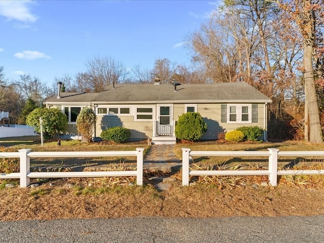 view of ranch-style house