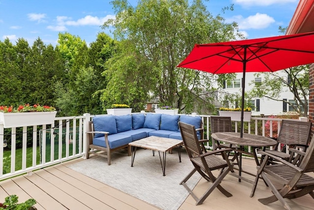 61 Howitt Rd, Boston, MA 02132 - wooden deck with an outdoor living space