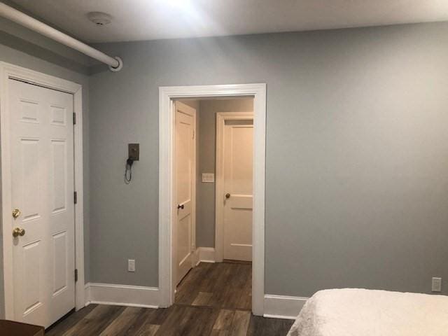 342 Commonwealth Ave Unit 2, Boston, MA 02115 - bedroom with dark wood-style flooring and baseboards