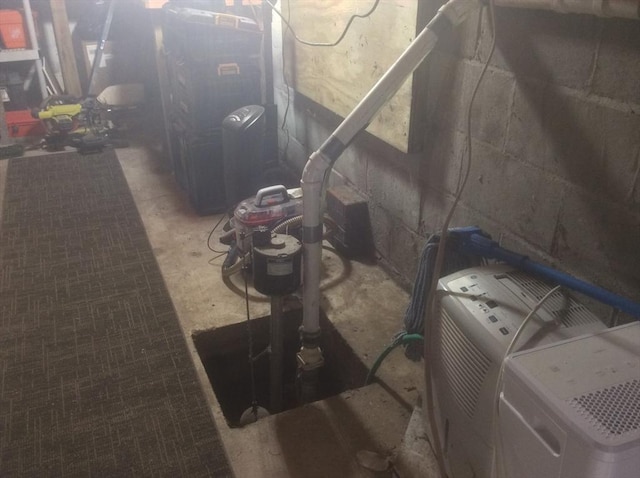22 Smith St, Norton, MA 02766 - unfinished basement featuring concrete block wall