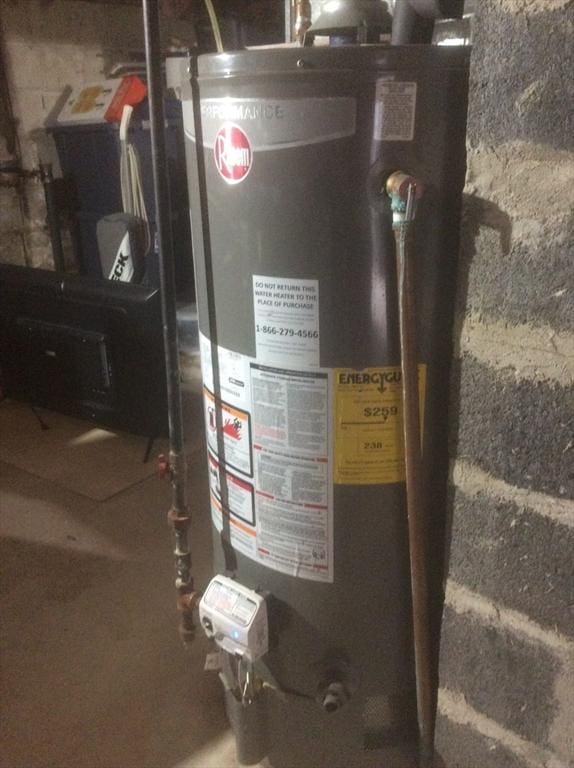 22 Smith St, Norton, MA 02766 - utilities featuring gas water heater