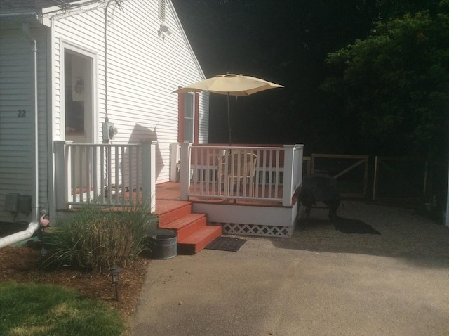 22 Smith St, Norton, MA 02766 - doorway to property with a deck