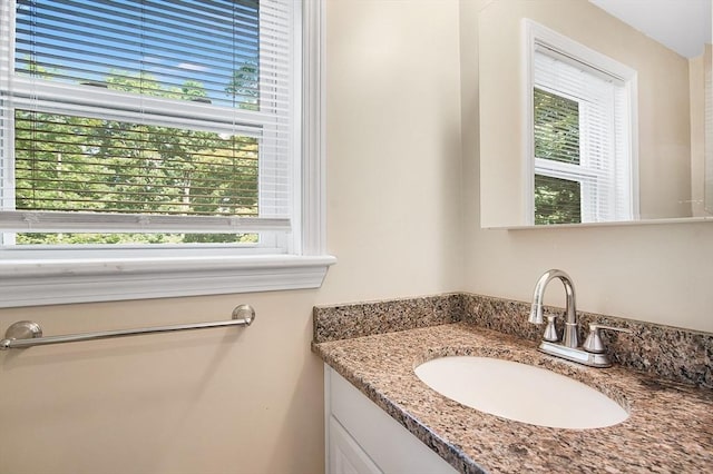 bathroom with vanity